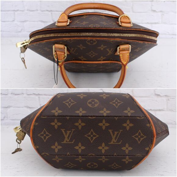 Louis Vuitton Ellipse PM Monogram Satchel Purse Handbag Tote LV Leather A2893 - Picture 6 of 8